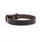 The Classic Leather Dog Collar Dark Chocolate