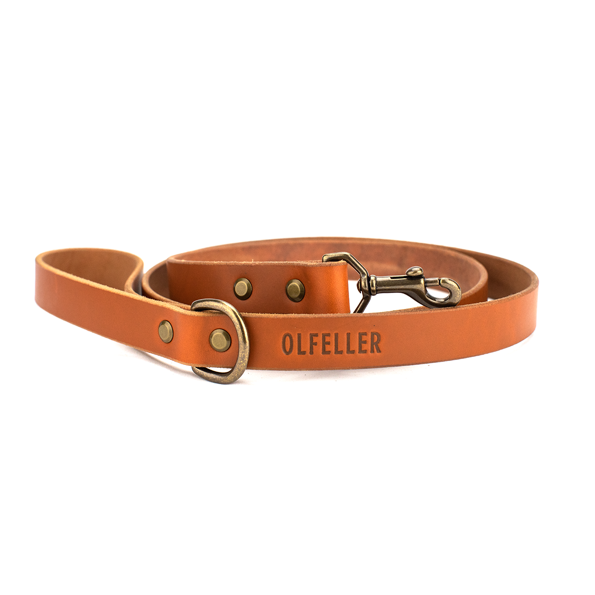 The Classic Leather Dog Leash Honey